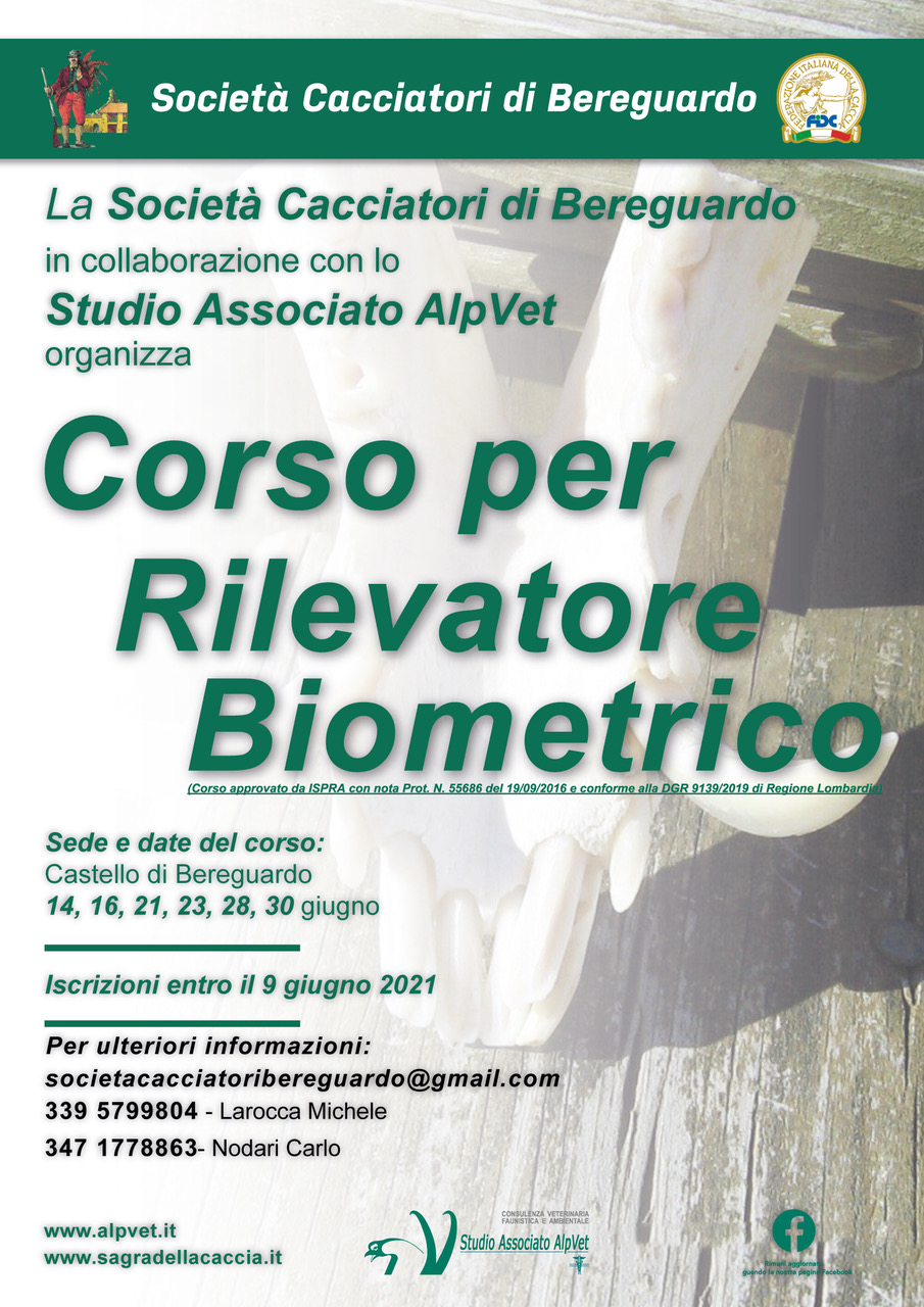 Corso Rilevatore Biometrico – Bereguardo