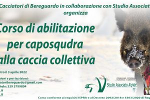 Corso per l’abilitazione per Caposquadra alla Caccia Collettiva al cinghiale – Bereguardo