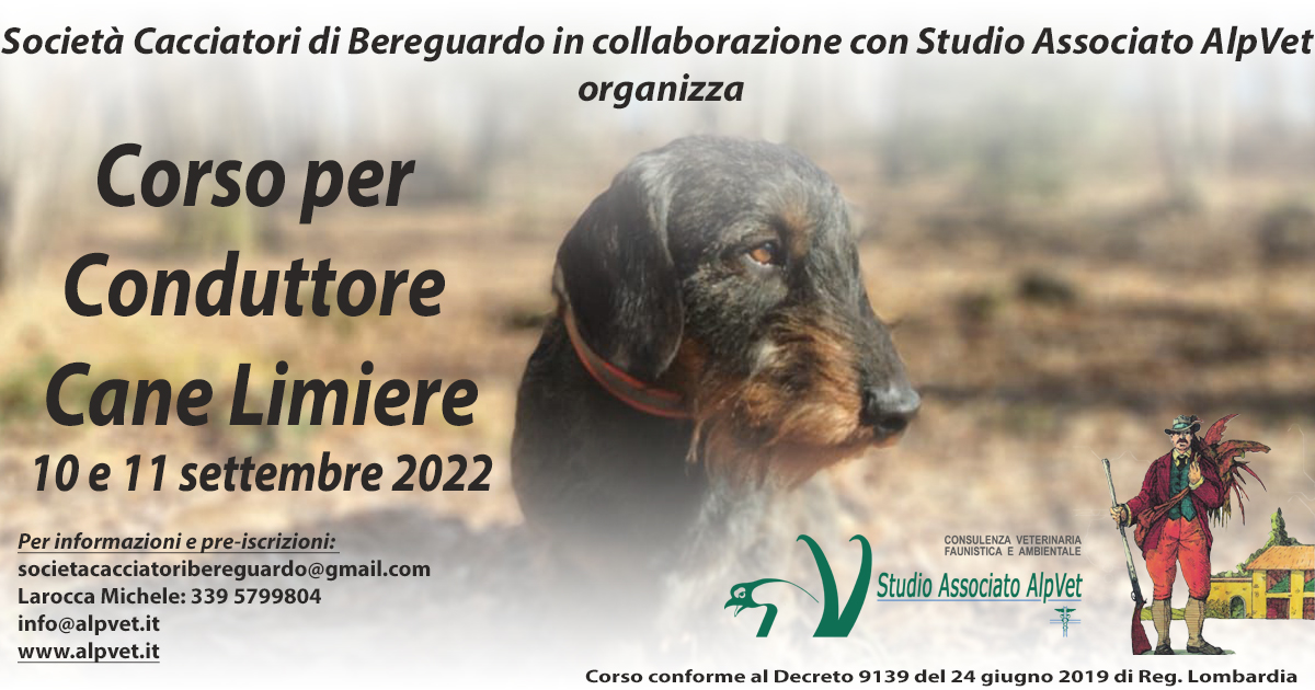 Corso Conduttore Cane Limiere – Bereguardo, 10-11 settembre 2022