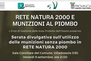 Rete Natura 200 e Munizionamento – Villadossola, 9 settembre 2022