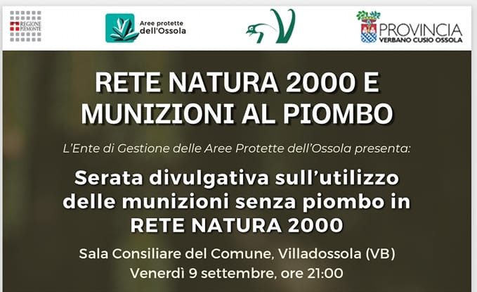 Rete Natura 200 e Munizionamento – Villadossola, 9 settembre 2022