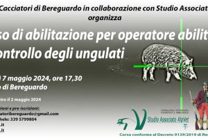Corso per Operatore abilitato al controllo degli ungulati – Bereguardo – 7 maggio 2024