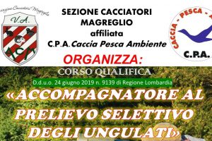 Corso per Accompagnatore al Prelievo Selettivo – Magreglio (CO) – 17 Giugno 2024